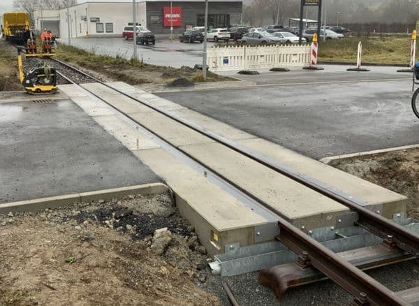 Bahnübergang Marie-Curie-Straße